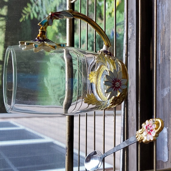 NEW IN BOX  ARC OF FRANCE  Water Cup Drink Mug with Handle Design Tea Coffee Cup - Picture 7 of 16